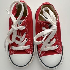 Infants Converse Red Sneakers - Size 7